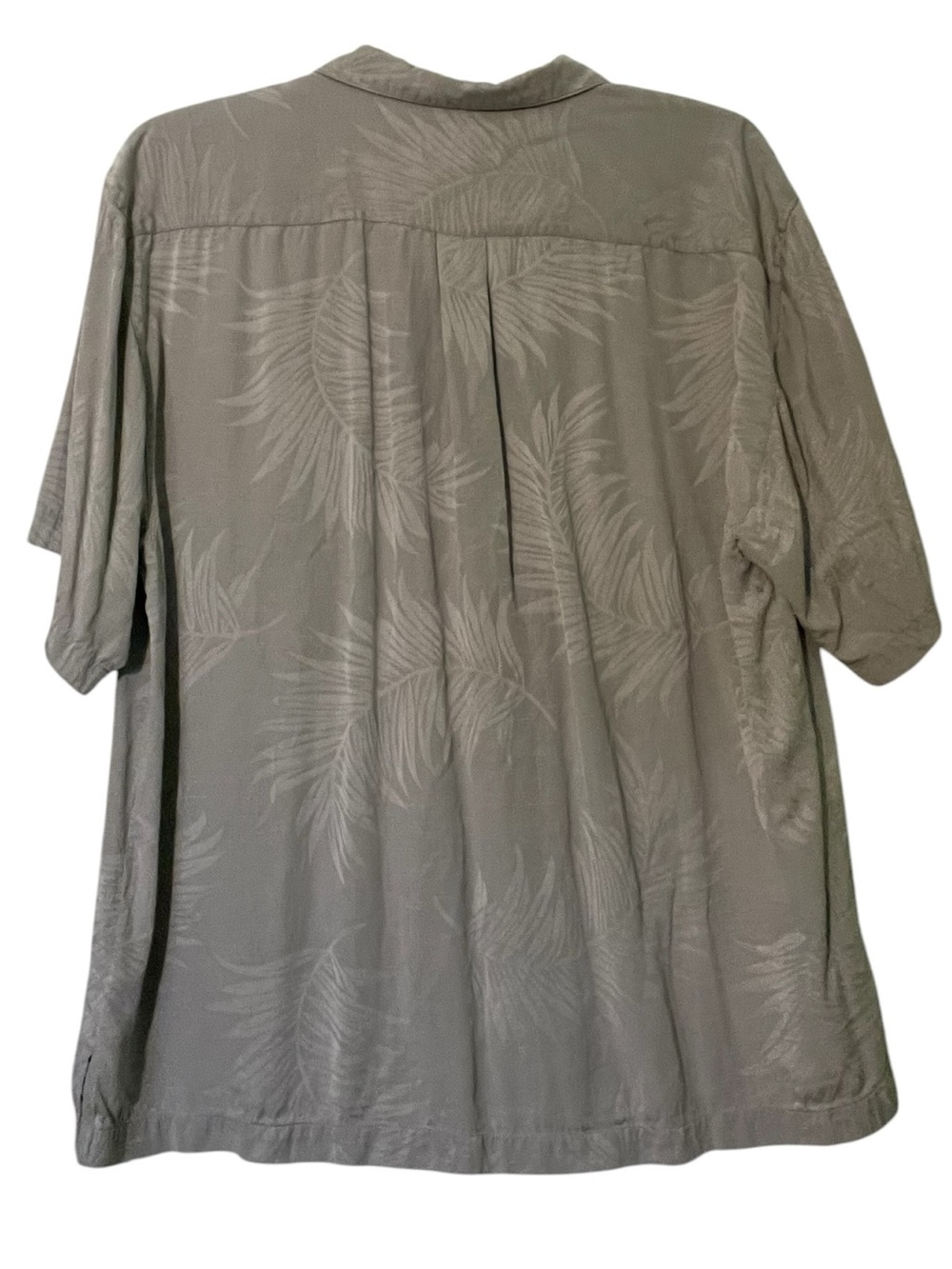 Jamaican Jaxx 100 % silk Men's Short-Sleeve Palm-Print Camp Shirt. Size XXL GUC - Picture 2 of 8